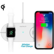 Trådløs Hurtig Oplader 10W Power Pad Duo Hvid
