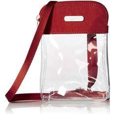 Baggallini womens Stadium clear Bryant crossbody cross body handbags, Red, One Size US