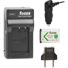 Focus Rechargeable Lithium-Ion Battery Pack for Sony NP-BX1 with Focus QC-105 Battery Charger