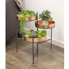 Panacea 3Tier Hammered Plant Stand with copper