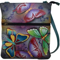 Anna by Anuschka Slim Cross Shoulder Bag - Butterfly