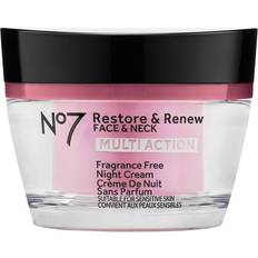 No7 Facial Creams No7 Restore & Renew Face & Neck Multi Action Fragrance Free Night Cream