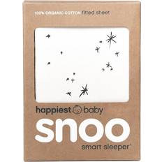 Blue Sheets Happiest Baby Organic Cotton SNOO Bassinet Fitted Sheet Ivory Galaxy