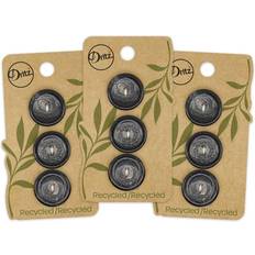 Dritz 20mm Recycled Hemp Round Buttons Black