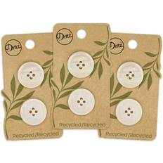 Dritz 23mm Recycled Paper Round Buttons Natural