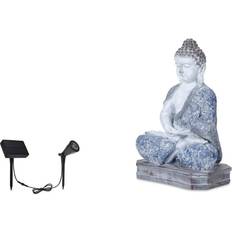 Techko Buddha Garden Statue with Solar Spotlight