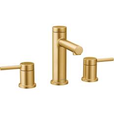 Double Handles Basin Faucets Moen Align (T6193BG) Brushed Gold