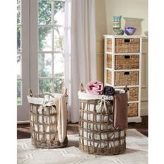 Laundry Baskets & Hampers Safavieh SEA7009A Adisa Wicker