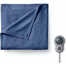 Sunbeam heated blanket Sunbeam Twin Electric Heated Fleece Blankets Blue