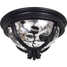 Glass Ceiling Flush Lights Maxim Lighting Camden VX Three Mount - Black Ceiling Flush Light