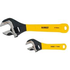 Set Adjustable Wrenches Dewalt DWHT75497 2 Pcs Adjustable Wrench