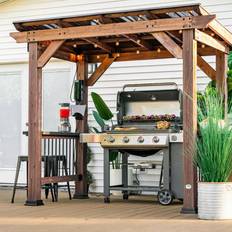 Garden & Outdoor Environment Backyard Discovery Saxony Cedar Grill Gazebo- Do It