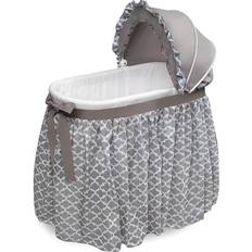 Kid's Room Badger Basket Wishes Oval Bassinet Full Length Skirt Lantern 17x33"