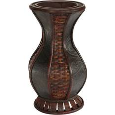 Nearly Natural 12.5" & Weave Urn