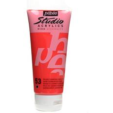 Rouge Peintures acryliques Pebeo Studio Acrylic Paint dark cadmium red hue 100 ml