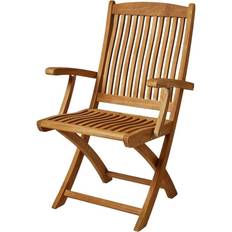 Teak foldestol Dacore TEAK Luksus foldestol m/armlæn "boston"