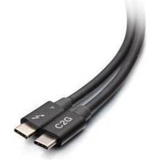 C2G 2.5ft Thunderbolt 4 USB C Cable 40Gbps M/M