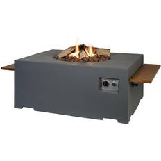 Norfolk Leisure Rectangular Grey Cocoon - Firepit