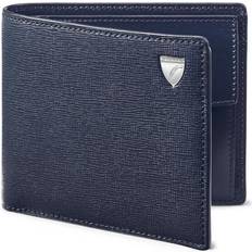 Aspinal of London Mens Navy Blue Billfold Coin Wallet