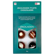 Fyldte chokolade Økoladen Fyldte 8 stk 80g