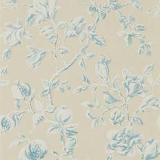Sanderson Magnolia & Pomegranate Parchment/Sky Blue DWOW215725