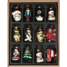 Gisela Graham Gisela Graham Set of Painted Decorations Christmas Tree Ornament