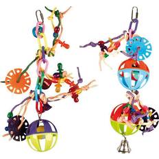 Flamingo Fugle legetøj Parakit ball with strings 16x30