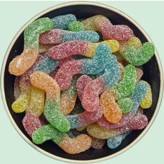 Trolli Sour glow worms - 49 g. Bland Selv 1000g