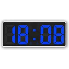 Digital Alarm Clock with Blue Numbers