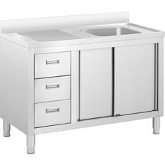 Royal Catering Fregadero De Acero Inoxidable 400 x 400 x 300 mm