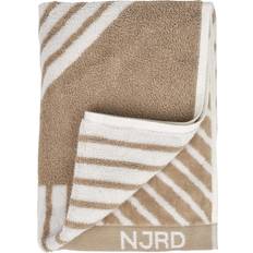 Beige Serviettes de bain NJRD Stripes 50x70 cm Beige Serviette de bain Beige