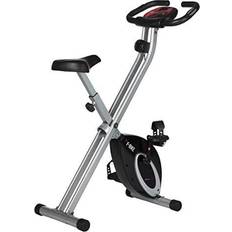 Macchine per il Fitness Ultrasport F-Bike, cyclette, istruttore domestico, forma fisica cyclette pieghevole, calcolatore allenamento integrato, sensori palmari, pieghevole, 8 livelli resistenza, ideale per grandi e piccini