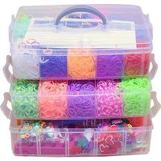 Loom band Loom Bands kit 20.000 st band Gör egna armband & figurer