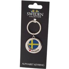 Nyckelring Souvenir Flagga I Love Sweden
