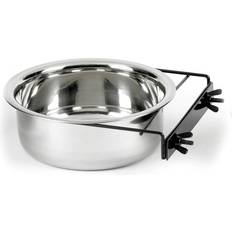20cm, Steel Bird Feeding Water Food Bowl Secure