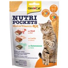 Nutri Pockets Malt & Vitamin Mix - Knaprigt kattgodis funktionella ingredienser