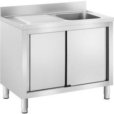Royal Catering Fregadero De Acero Inoxidable 400 x 400 x 240 mm