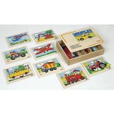 ABA Skol Boîte à puzzles Véhicules jeu Montessori