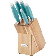 Japanese kitchen knife set Rachael Ray Cucina Japanese Kitchen Cutlery Wooden Piece, Agave Knife Set