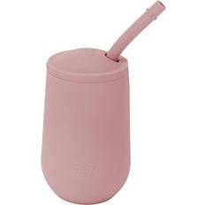 Ezpz Cups Ezpz Happy Cup Straw System In Blush Blush 8 Oz