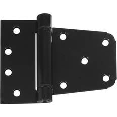 Hardware 3.5 L Black Steel Extra Heavy Auto-Close Gate Hinge Set