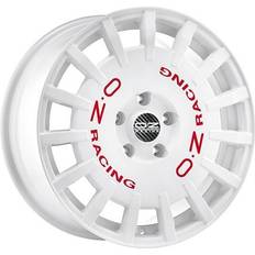 Rally Racing White Red Lettering 8x18 5/114.3 ET45 B75