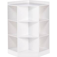 RiverRidge 6 Cubby with 3 Shelf Corner Cabinet White