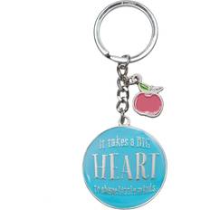 Keychains sale Christian Art Gifts Teacher Appreciation Keychain with Scripture: It Takes a Big Heart Inspirational Keyring