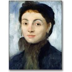 Interior Details Trademark Fine Art Global Edgar Degas "Portrait of Josephine Gaujelin" Framed Art