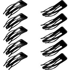 Black Hair Clips Pieces Double Grip Black Hair Clips Metal Snap Hair Clips Hair Barrettes Making Salon