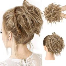 Knolde HMD HMD Tousled Updo Messy Bun Hairpiece Hair Extension Ponytail with Elastic Band