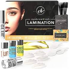 Brow lift kit Elevate the Beauty Eyebrow And Lash Lamination Kit DIY Perm For Lashes and Brows Professional Lift For Trendy Fuller Brow Look And Curled Lashes Eyebrow Brush And Eyelash Micro Brushes