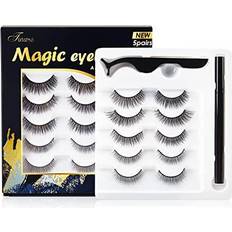 Magnetic eyelashes Tinure Invisible Magnetic Eyelashes Natural Look 15mm Long Magnetic Eyelashes w