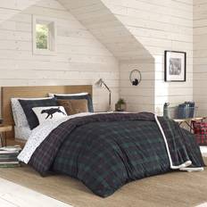 Eddie Bauer Woodland Tartan Duvet Cover Green, Blue